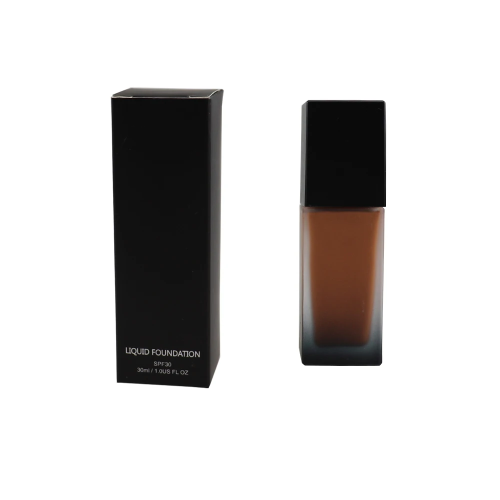 

Make you own make up full coverage private label matte liquid foundation dark colors, 12 colors