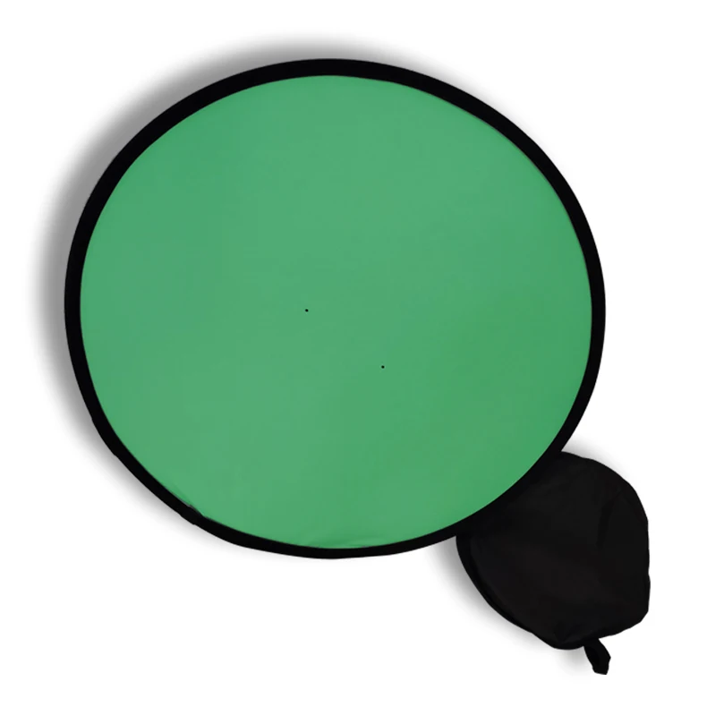 

Foldable Green Screen Circle Background Green Backdrop Chromakey Photo Cotton Collapsible Photography, Green,white,black,silver or customize