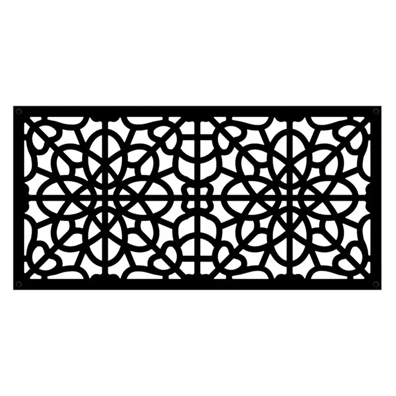 

Custom Laser Cut Aluminum Balcony Garden Fence Railings Screen Panel Exterior Metal Fence Perforated Panel, Customized color