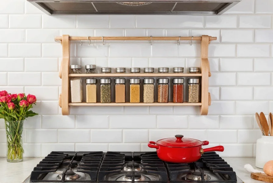 spice rack above stove a must have for every kitchen and how to use it like a pro