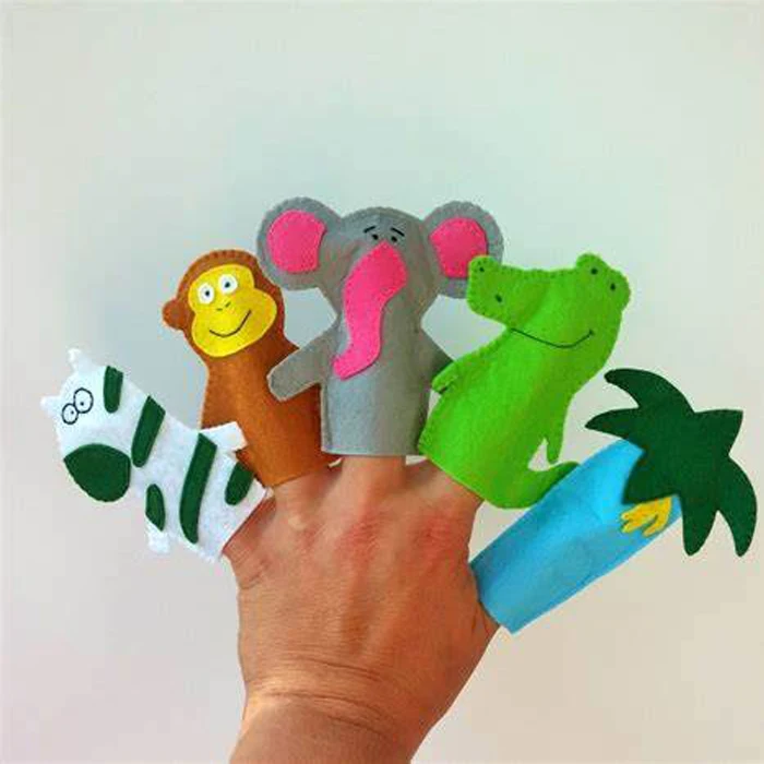 
wholesale kids toy handmade animal felt finger puppet 