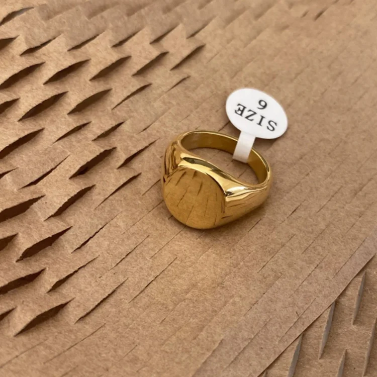 

Minimalist Rings Gold Signet Ring Women Gold Jewelry Ring