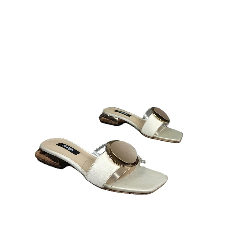 

Ladies fashion flat sandals fashion buckle women fancy slippers