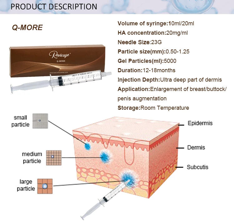 10ml Long Lasting Effect Dermal Fillers Ha Hyaluronic Acid Gel Syringe