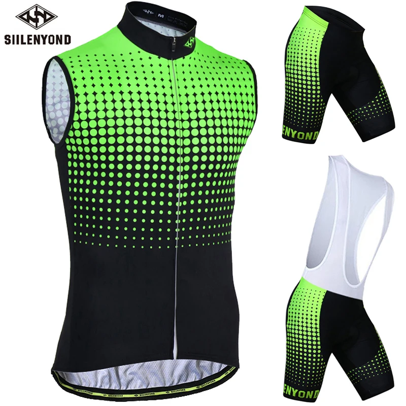 

Sleeveless Cycling Jersey Set Summer Mountain Bicycle Cycling Clothing Breathable MTB Bike Vests Cycling Wear For Man