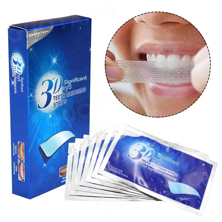

3D Effective Mint High Quality Teeth Whitening Strips Peroxide Free