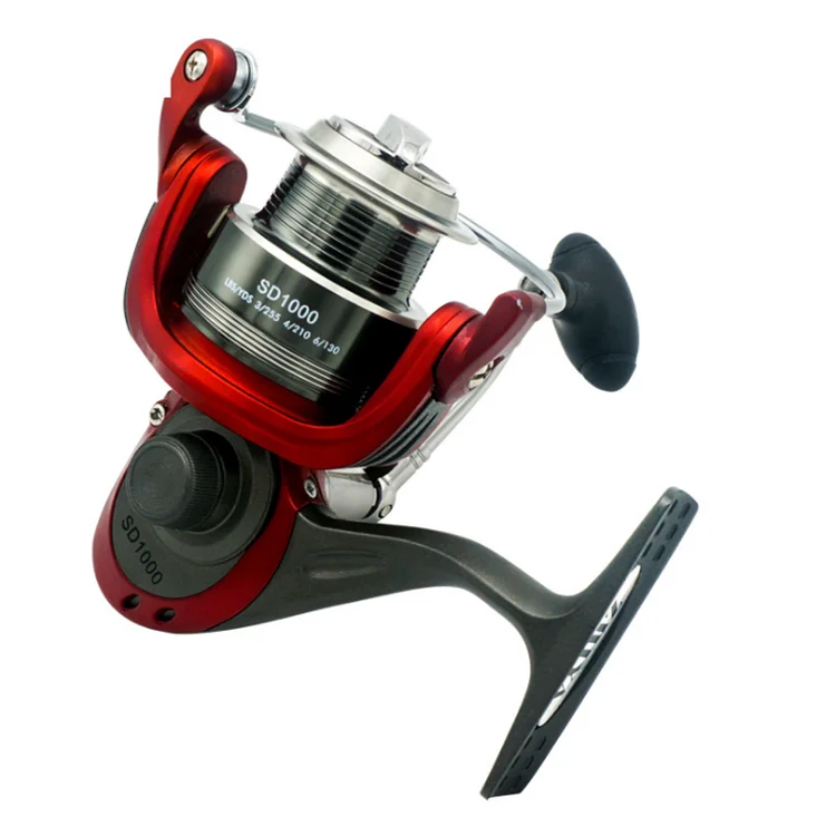 

Newest Design High Quality Saltwater Drum Reel Fishing Wheel Fishing Handle Wheel For Fishing, Red