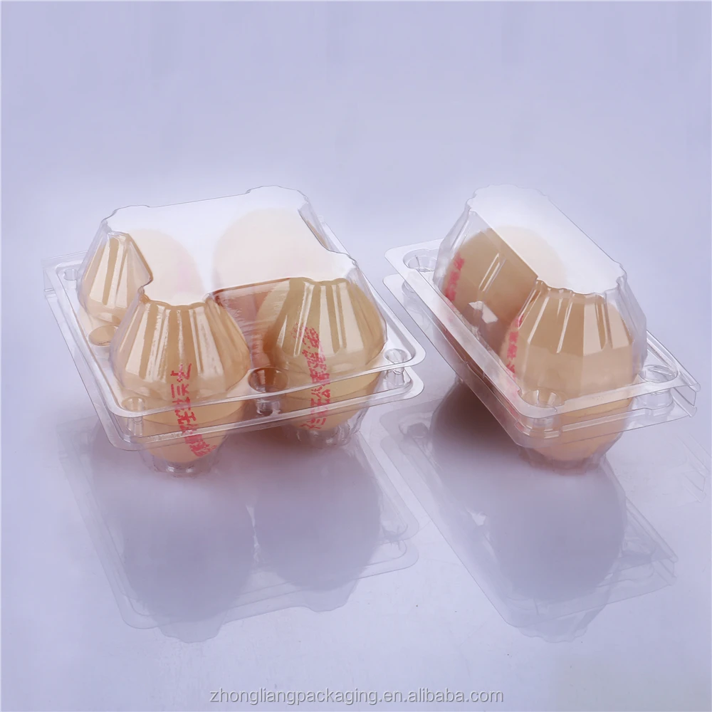 
Disposable plastic egg tray 4 silly earth egg box gift package transparent buckle belt cover medium 
