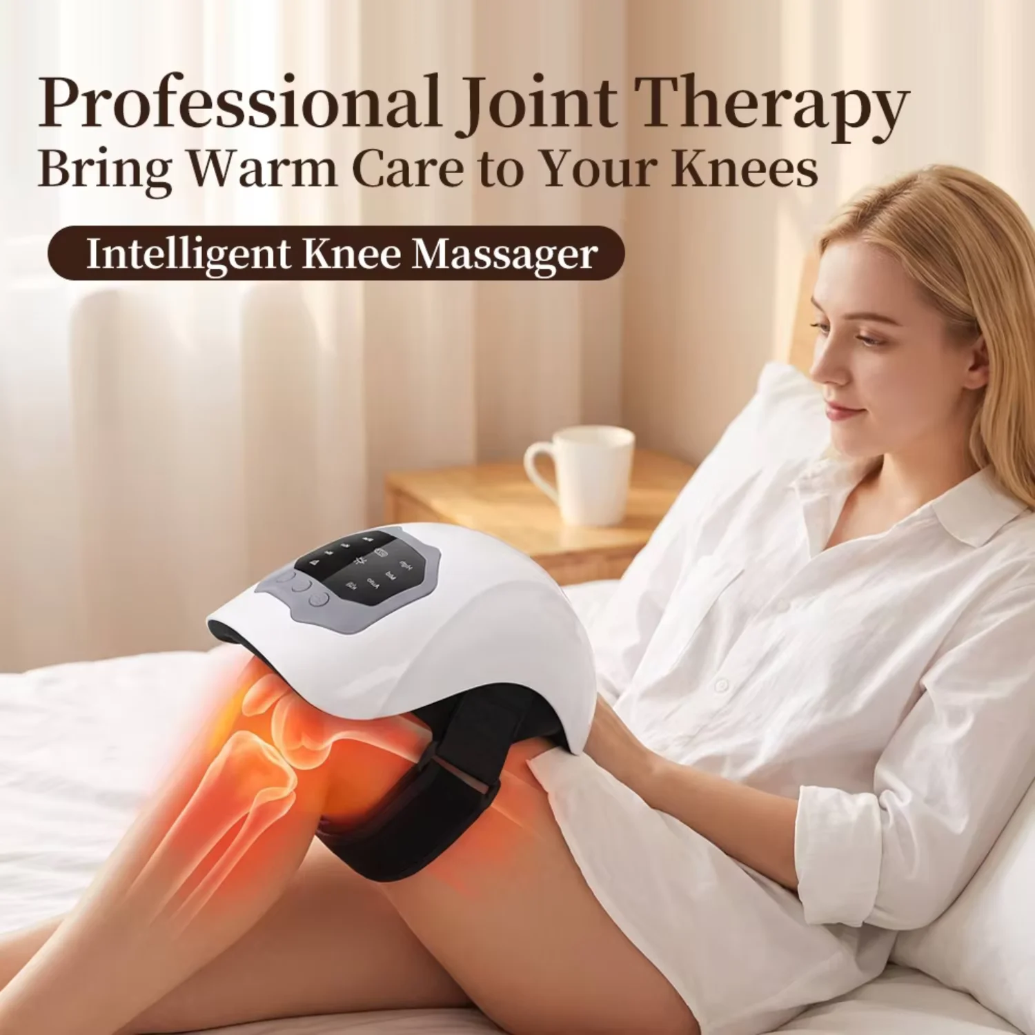 Cheap Sale Wireless Knee Airbag Compression Cycle Massager With Heating and Vibration