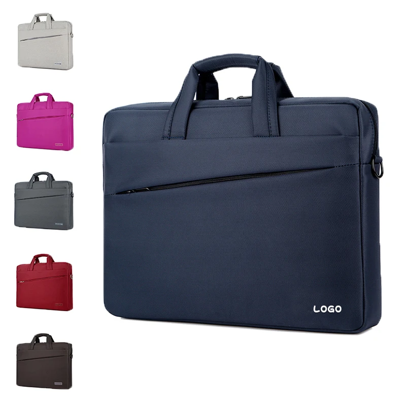

Custom business bag briefcase single shoulder slanting cross handbag men and women laptop bag custom logo printing, Black,gray,white,blue,brown,purple,red,wine red