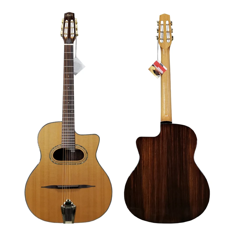 Aiersi Brand  Maccaferri Grande Bouche Manouche Django Acoustic Gypsy Guitar