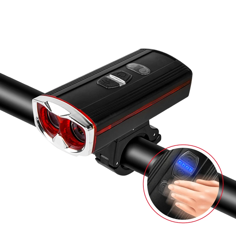 

Motion Sensor and Built in Batteries USB Rechargeable Bicycle front light,Highlight bicycle light