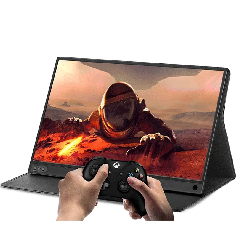 

15.6 Portable Monitor Built-in Dual Speaker Battery Monitor Eye Protect IPS Screen 1920*1080P FHD Wireless Monitor