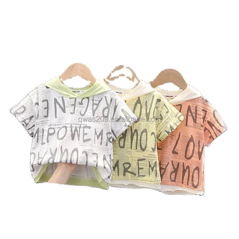 

Wholesale children printed short sleeve 100% cotton baby men and women T shirts