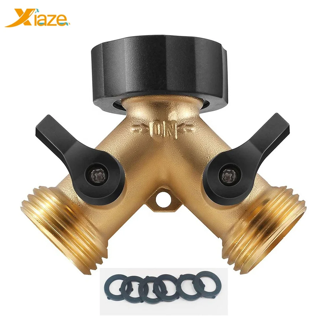 

Brass Water Tap Adapter Hose Connector 2 Way Y Shape  for Garden Irrigation (American Standard