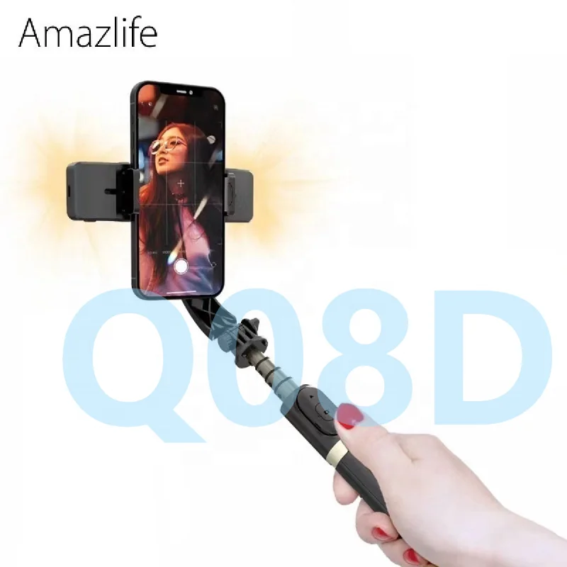 

Amazlife New Q08 Mobile Stabilizer Phone Gimbal Smart Shooting Selfie Stick Tripod for Smartphone