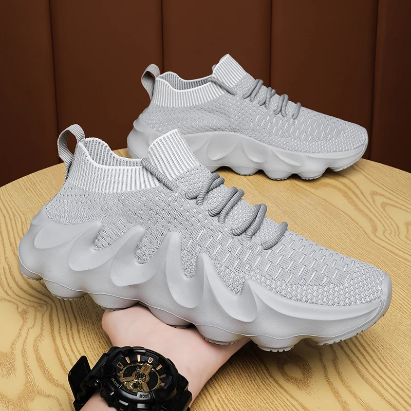 

Wholesale 2021 Men's Casual Shoes Sport Sneaker zapatillas Yeezy Fashion Foam Runner Yeezy Sock Shoes Yeezy 450 For Men, 3 colors