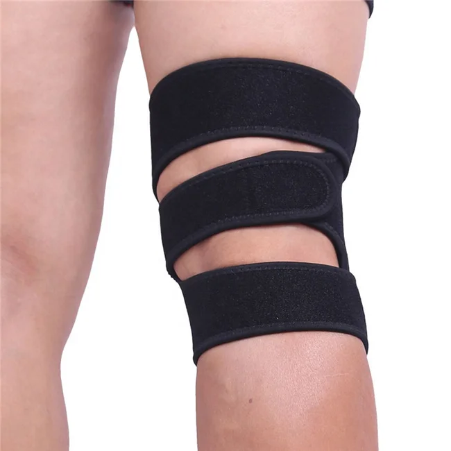 

High grade Adjustable Neoprene Hinged Compression Knee Brace Joint Knee Support with spring, Black