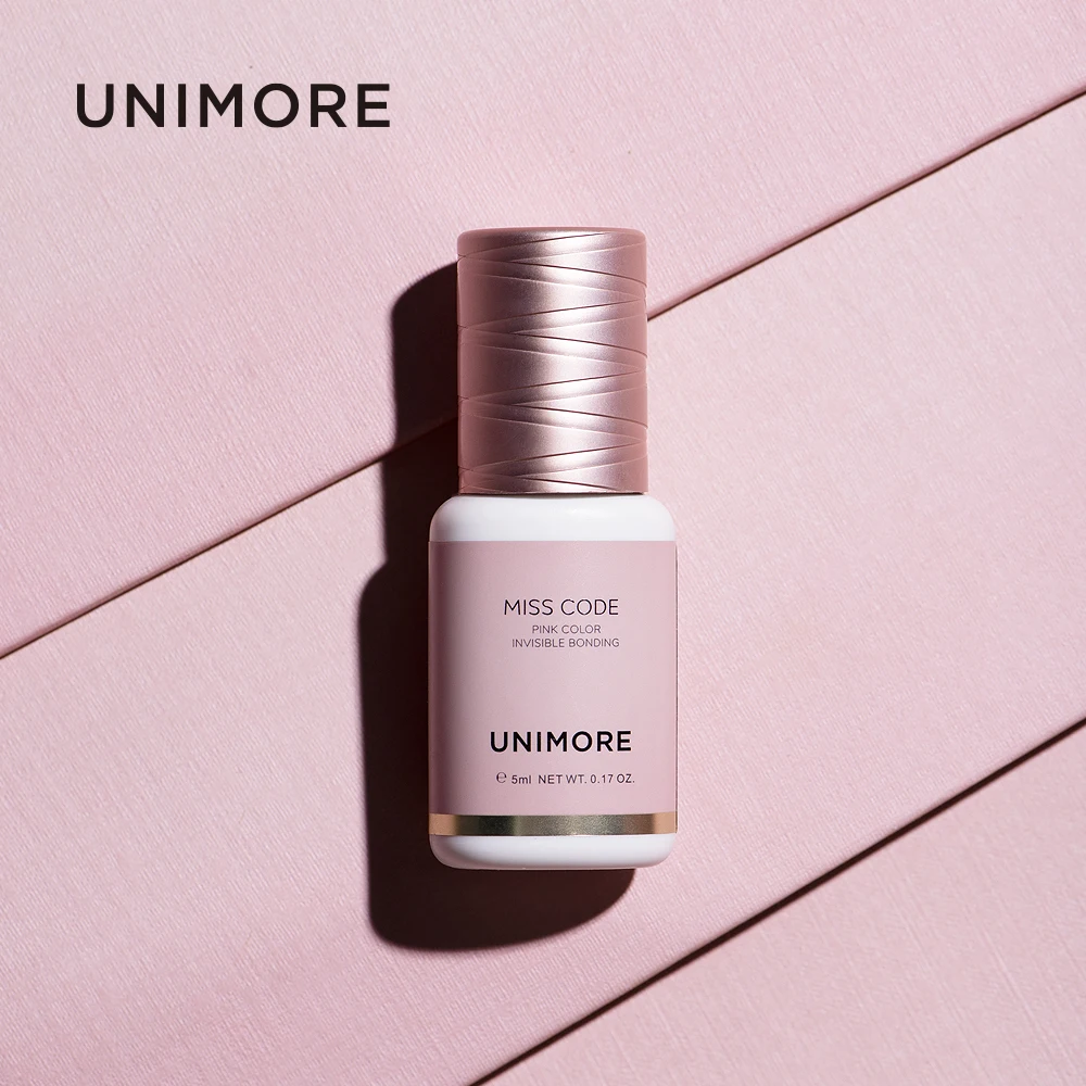 

Unimore Pink Best Wholesale Vegan No Fume Water Proof Mink Private Label Lash Glue Individual Wholesale Eyelash Extention Glue