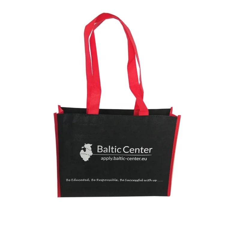 

Personalized Stitched Shopping Bag Small Size Tote Bags Printed Two Sides Logo