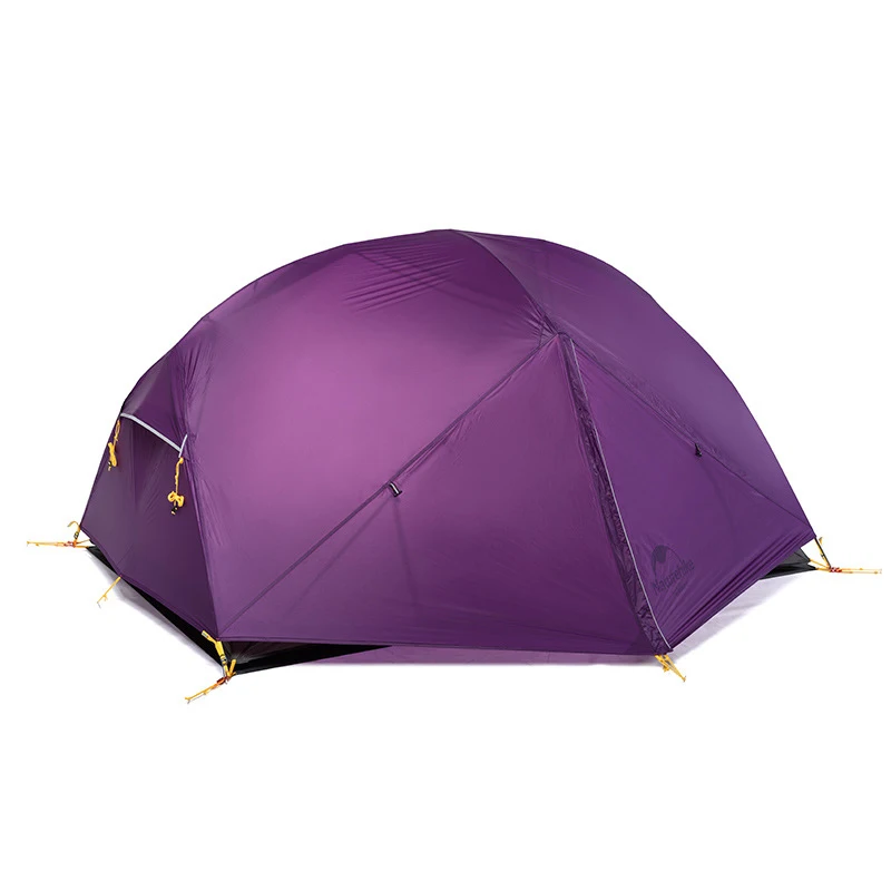 

Outdoor camping aluminum pole double layer anti rainstorm three season 2-person ultra light camping portable tent