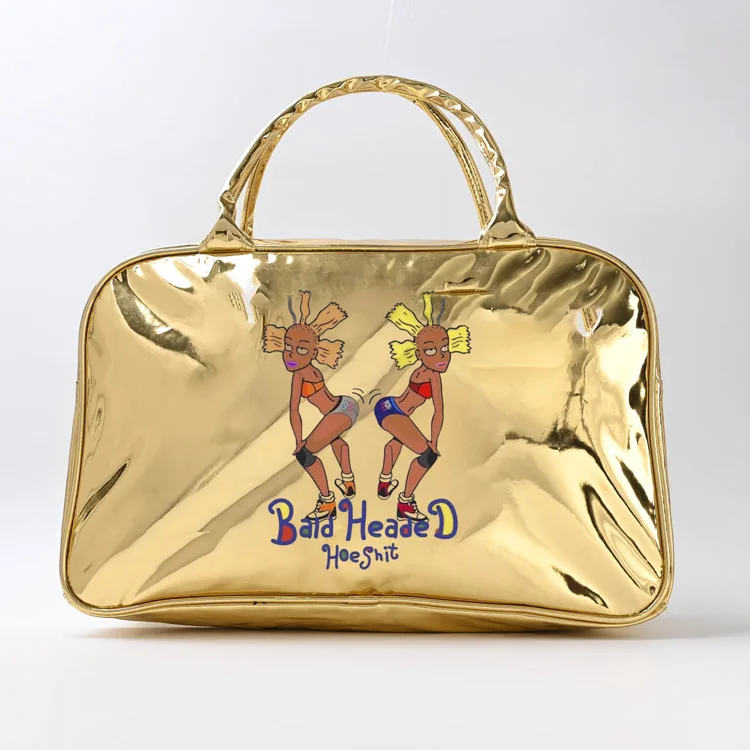 

wholesale spend a night bag overnight duffel PU leather high quality women handbag tote hot sale bald headed hoe bags