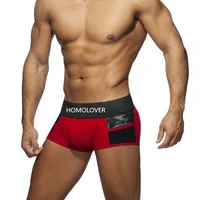 

Super comfort front pouch and bottom padded man classic underwear boxer briefs design