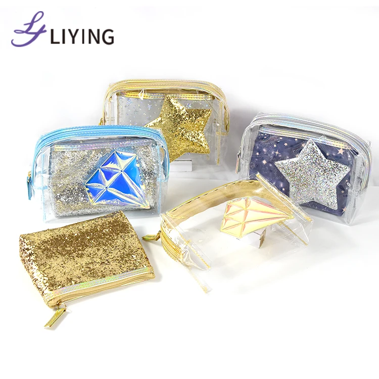 

The newest fashion cosmetic bag travel pvc cosmetic bag jeffree star shape