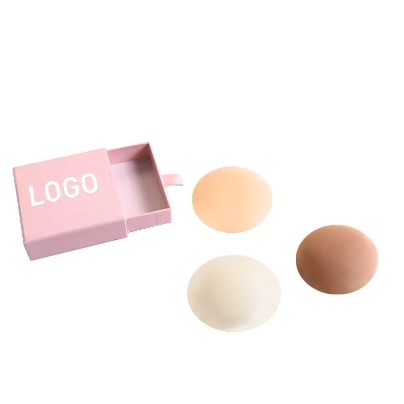 

Ultra-thin Silicone Reusable Nippleless Sticks Nipple Cover Adhesive Pasties Breast Nipple Cover for Women, Nude or custom colors