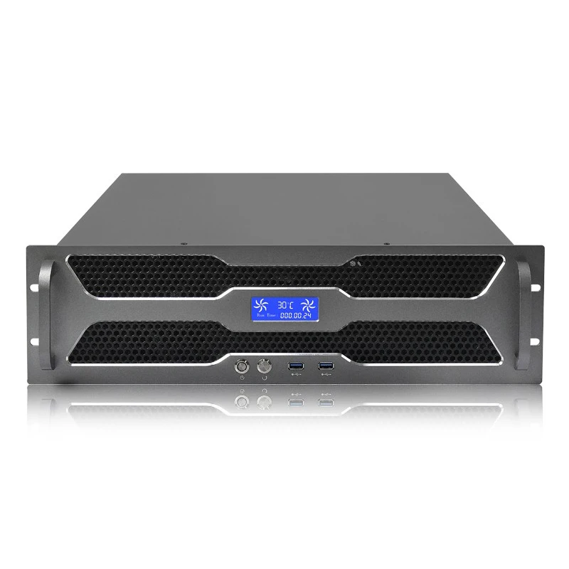 

HTPC OEM 19 inch server case 3u industry server chassis 3u atx computer pc case with dual psu