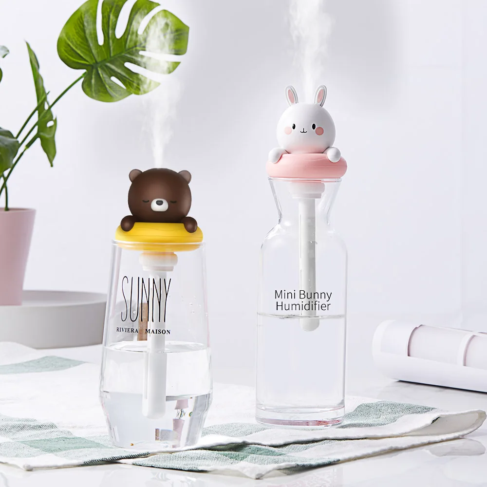 

CYKE Cartoon Bear Portable Aroma Diffuser Humidifier Car Usb Mini Nano Mist Electric Humidifier DQ104