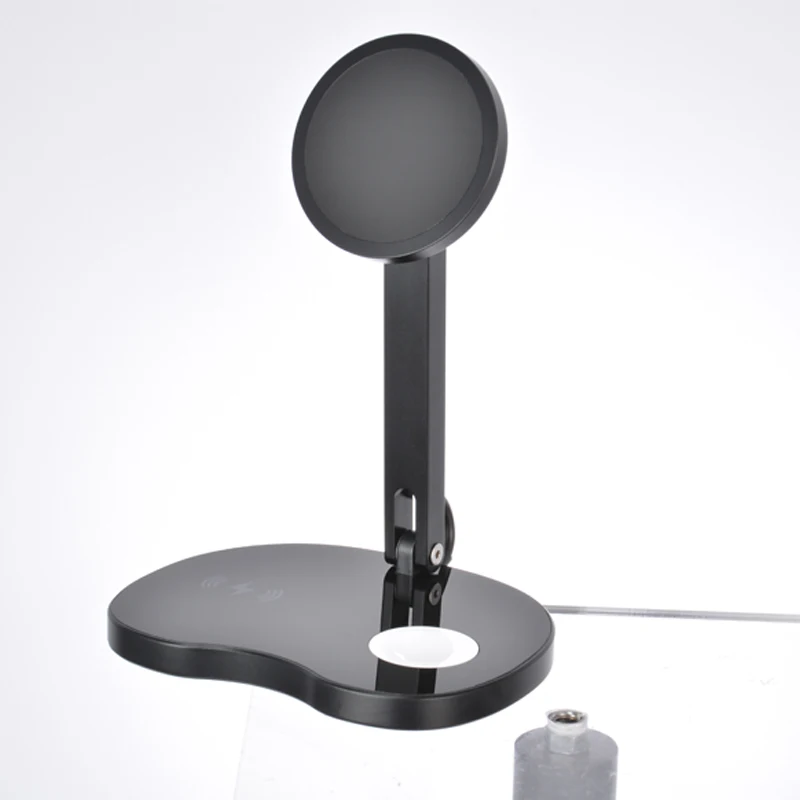 

2021 Hot-selling Foldable qi wireless phone charger for apple MAG SAFE magnetic custom wireless charger for iphone