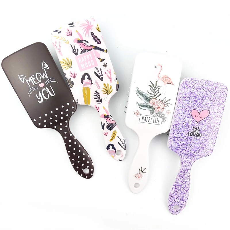 

Custom Professional Air Cushion Hair Brush Anti Static Flexible Hair Brush, Multi color