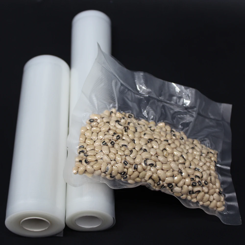 
OEM Textured Food Storage Nylon Vacuum sealer Packaging Plastic roll Bags 