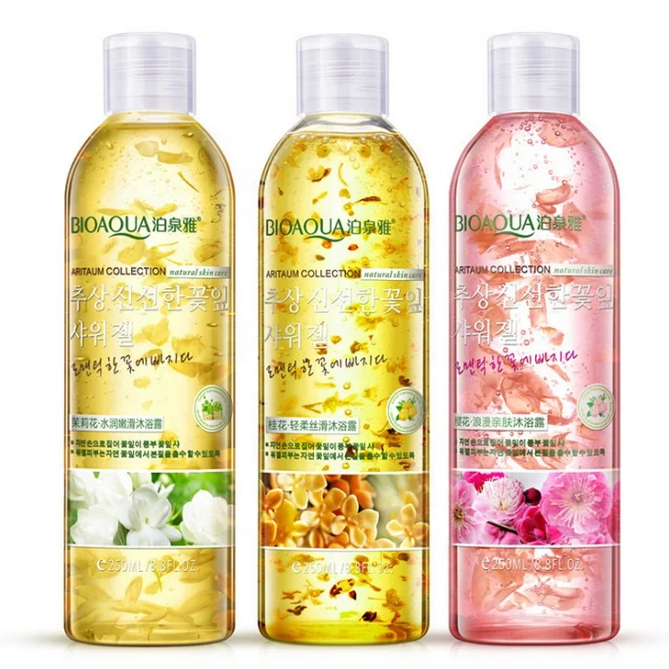 

YANMEI Private label OEM Pure Bubble Bath Shower Gel Natural organic flower fragrance Body Wash