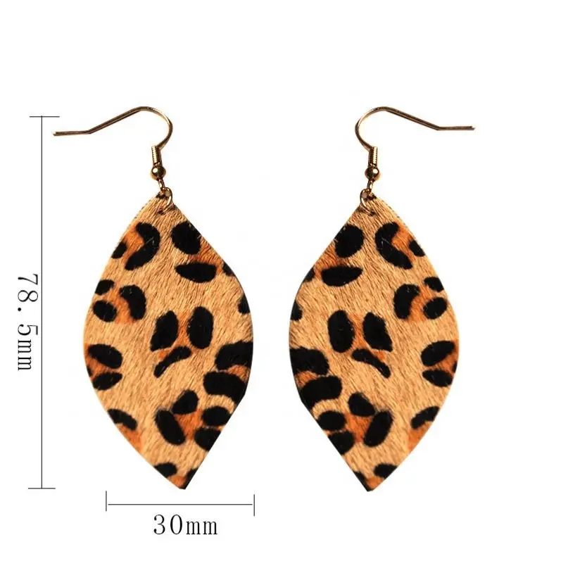 

Vintage Horsehair Leopard Earrings Fashion Women's Horse Eye Earrings, Picture