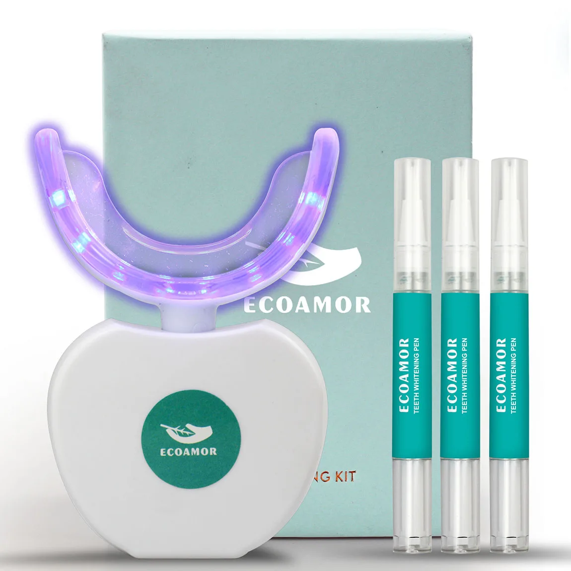 

Wholesale Led Light With Dental Bleaching Gel Home Use Teeth Whitening Kits Private Label, White