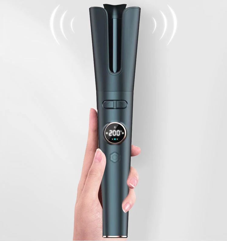 

Iron Cordless Auto Hair Curler