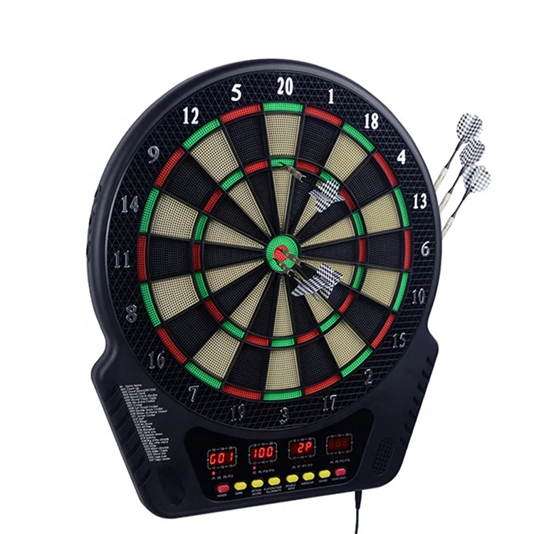 

China Professional dart board supplier,Electronic Dartboard with soft tip darts.Logo printed,Color box accepted