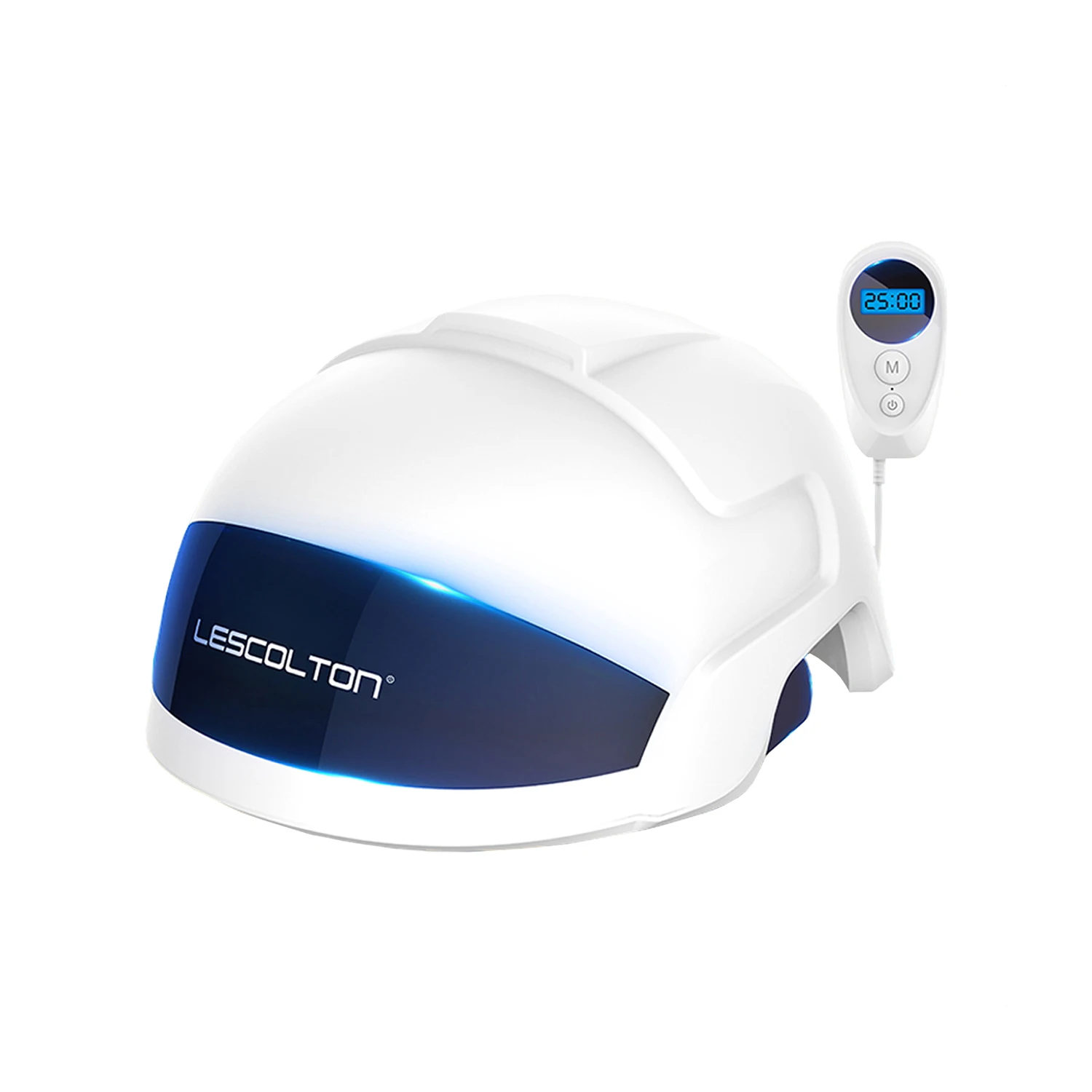 

infrared laser 650 nm wavelength hair loss laser regrowht infrared light hair growth Helmet, White