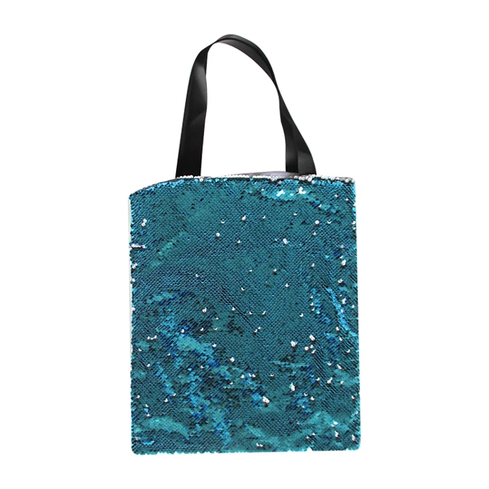 

Wholesale high quality sublimation print sequin tote handbags for women sublimation blank eco friendly canvad tote bag