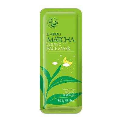 

LAIKOU travel essentials hydrating night moisture non washing mask matcha face mask sleeping cream