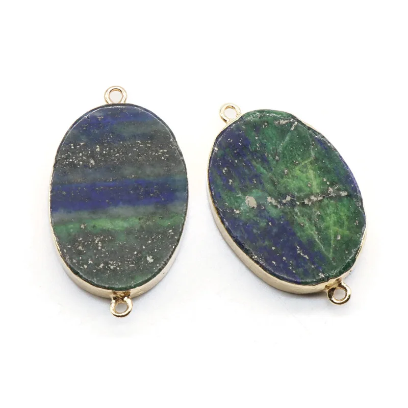 

High quality natural oval stone pendant lapis stone original gem pendant