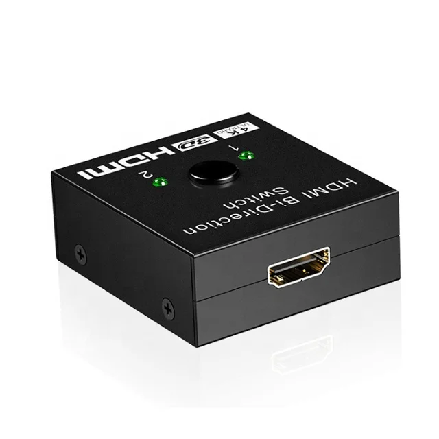 

4k 1080p Switch Bidirectional 2 Input to 1 Output or 1 in to 2 Out 4K 3D 1080 HDCP Switcher