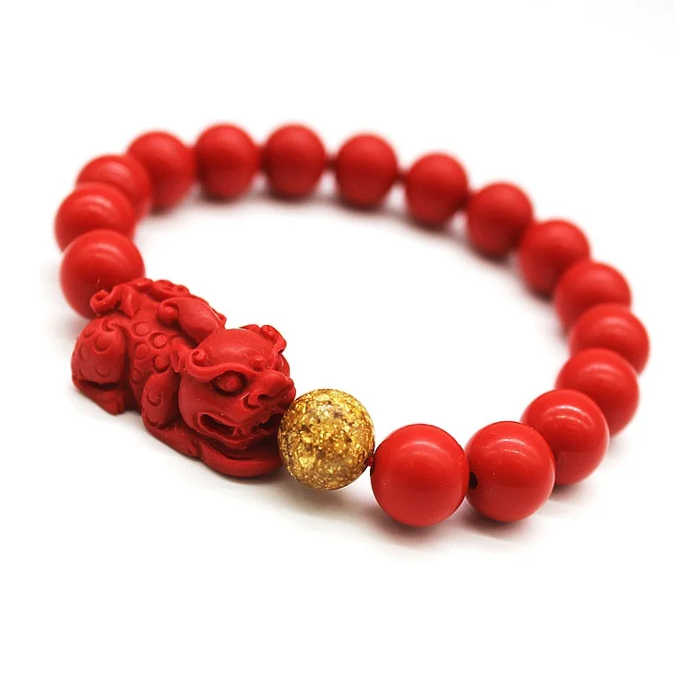 

China Jewelry Factory Men and Women General Lucky Transit Peace Bracelet Cinnabar Brave Bracelet, Picture shows