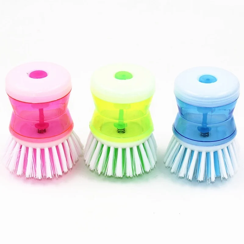 

Pot Pan Dish Bowl Palm Cleaning Brush Scrubber Cleaner Hydraulic Stick Dishwashing Dust Remover Kitchen Wash Tool Gadget 1Pcs, Random