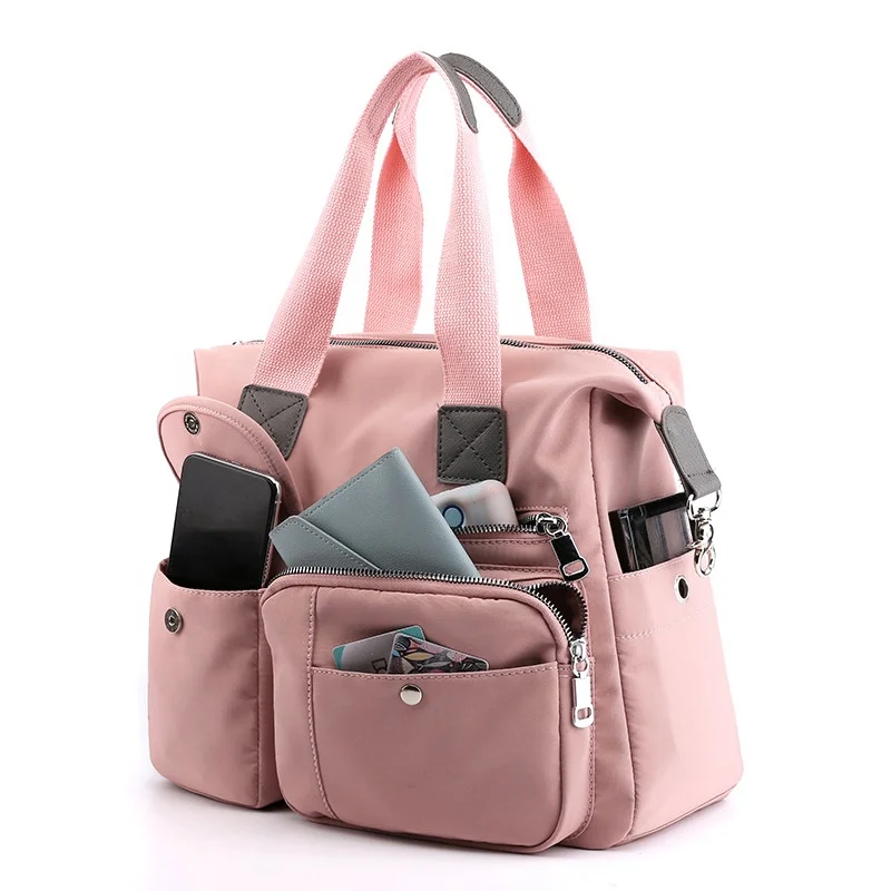 

2020 New style baby mummy outdoor casual portable diaper tote bag, Customized color