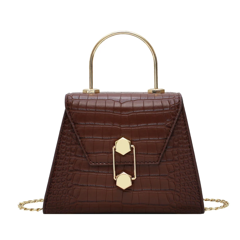 

2020 Stone Pattern Fashion Chain Shoulder Crossbody Bags Small Women Handbag Luxury PU Leather Ladies Hand Bags