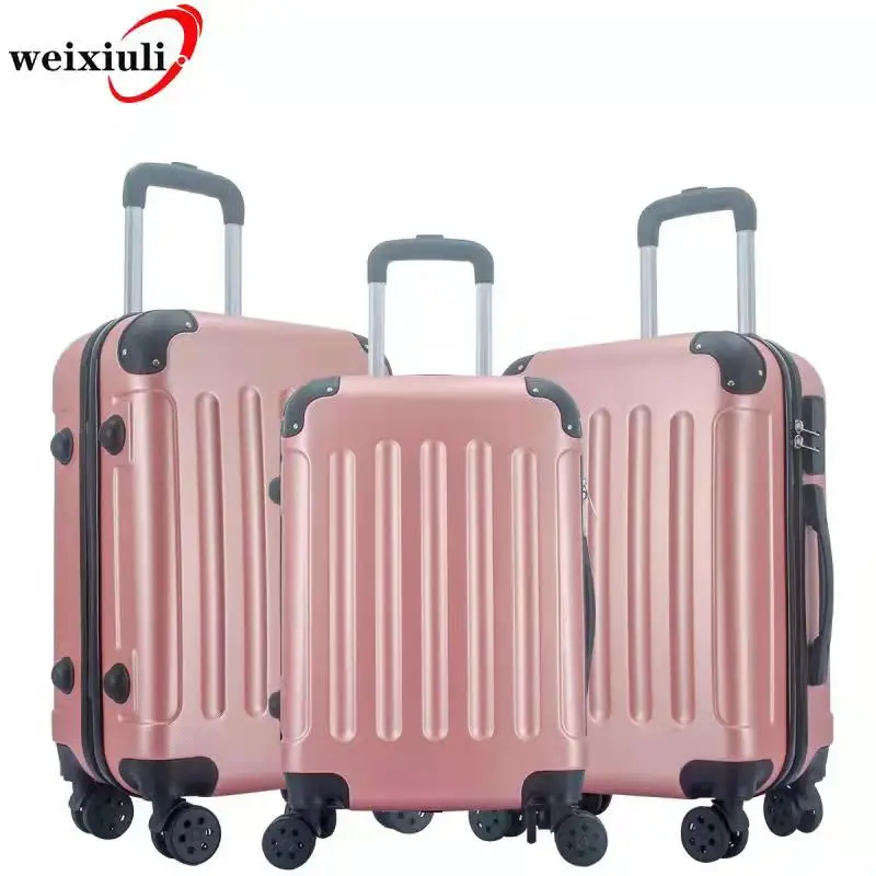 

Custom high quality luxury manufacturing airport 3 piece/pcs designer travel trolley set bags cases old luggage on sale in china, Customized colors