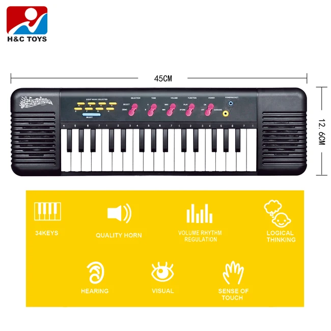 32 Keys Multifunction Electronic Piano Kids Keyboard Music With Microphone US 